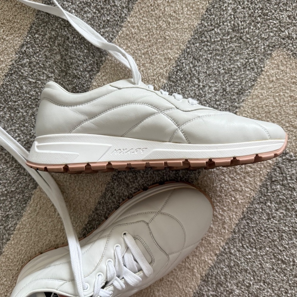 Women's Slightly Used Leather Prada Sneakers - Picture 8 of 14